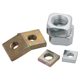 四方螺母镀锌四角螺母铝型材滑块四方螺帽方形螺母M3M4M5M6M8M16