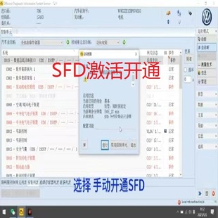大众SFD奥迪SFD斯柯达SFD西雅特SFD在线启用手动开通全自动开通秒