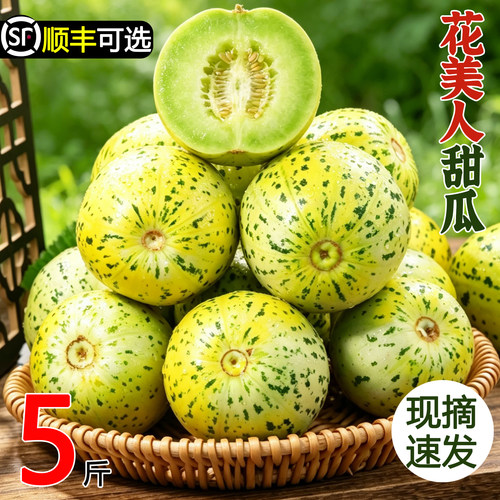 山东花美人甜瓜产地直发香甜多汁