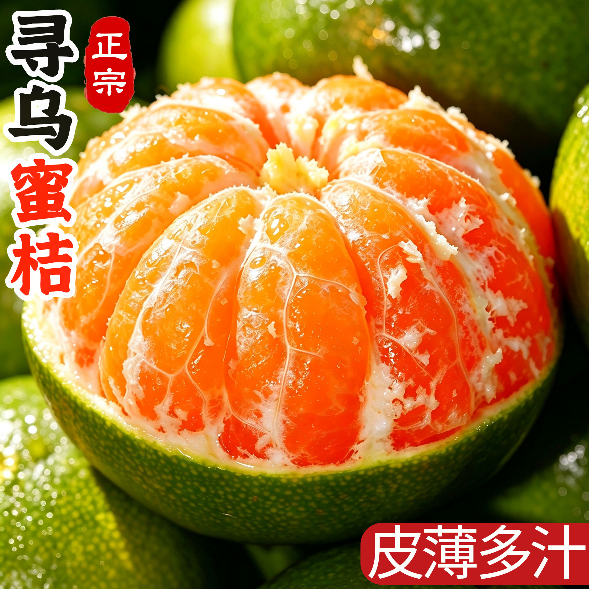 宜昌蜜橘新鲜水果当季现摘青皮蜜桔无籽桔子早熟橘子整箱包邮