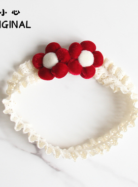 婴儿发带女宝宝满月百日宴周岁头饰婴幼儿公主小月龄可爱小花发饰