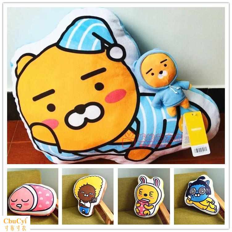 the republic of korea KAKAO Cartoon printing Pillows Meng cute rabbit Siesta Office automobile Waist sofain the Home Fabric , Pillow/Pillow  category - from Buy2taobao.com to provide professional Taobao agent buy service