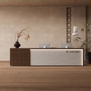 中式 店收银台 公司前台接待台高级感酒店名宿吧台美容院服务台服装