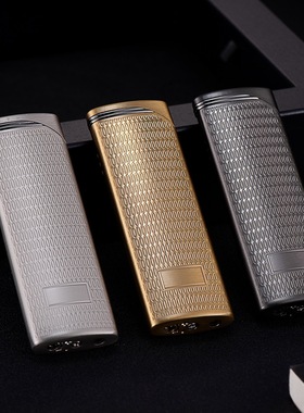 bd268-2寒烟花板电镀精品高档金属防风打火机个性创意烟具