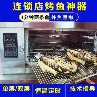 半天妖全自动无烟烤鱼电烤箱商用电碳烤炉鱼酷鱼神脆皮烤鱼箱智能