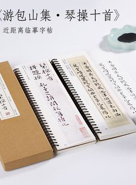 纸中作乐王宠小楷游包山集字帖