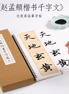 元代楷书纸中作乐近距离临摹