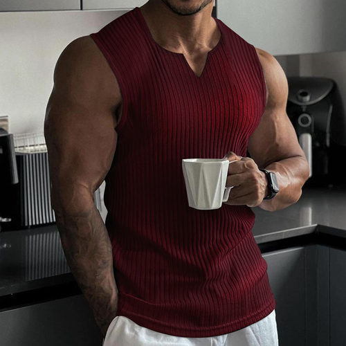 mens compression vest tank man冰丝凉感速干男背心薄款男士运动