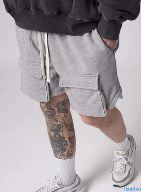 Running Shorts Men's GYM Sport Fitness Short Pants健身男短裤