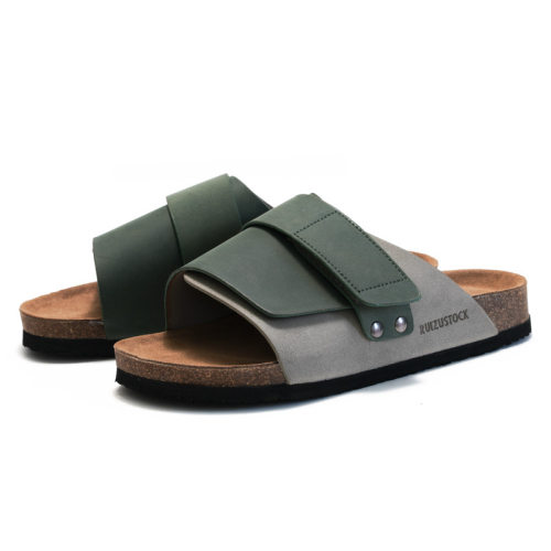 Men Cork Slide Sandals Flipflops Slippers Outdoor男外穿拖鞋