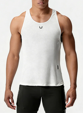 Men's Summer Quick Dry Fitness Mesh Tank Top Sleeveless Vest