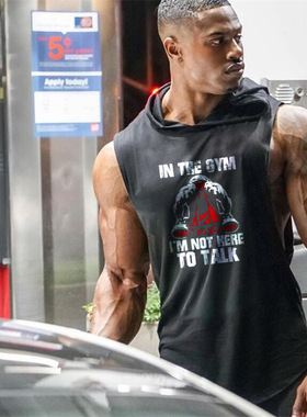 Men Gyms tank Workout Sleeveles Shirt Male Summer Loose