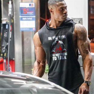 Workout Sleeveles Shirt Men Summer tank Male Loose Gyms