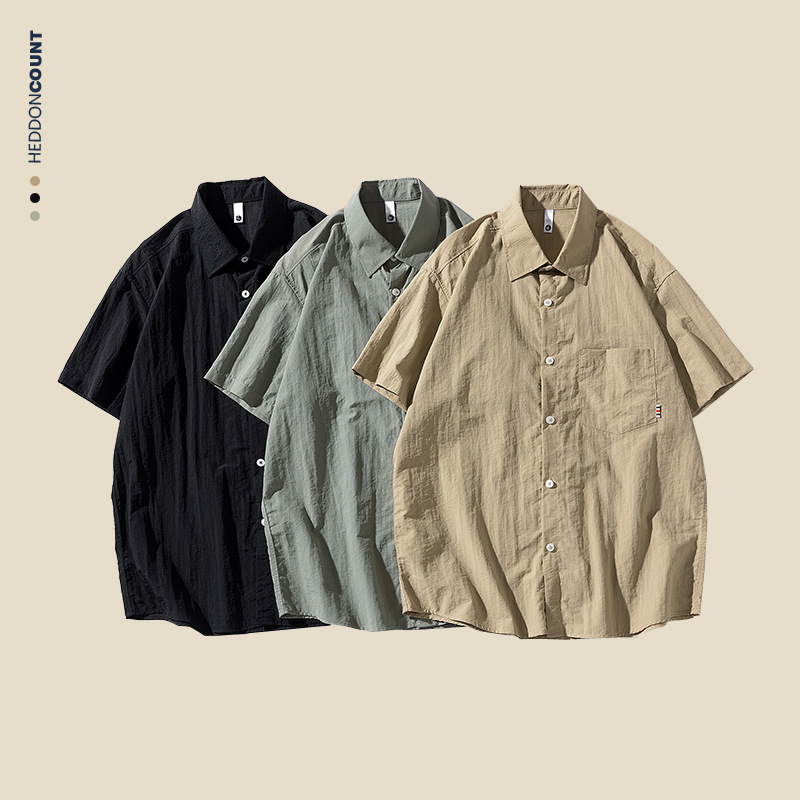 cool men t shirt quality man t-shirt男装口袋短袖衬衫男夏季