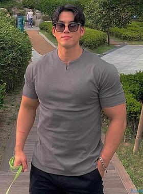 Man Gym clothes t-shirt for men fitness crossfit t shirt Tee