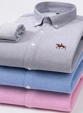 plus 5xl 6xl men's oxford shirts cotton formal dress shirt男