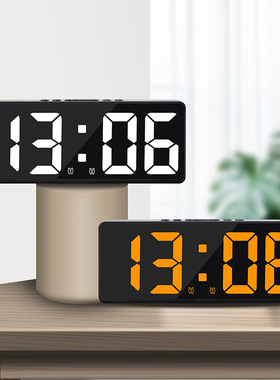 Creative Number Clock Color Nightlight Alarm LED Large闹钟新