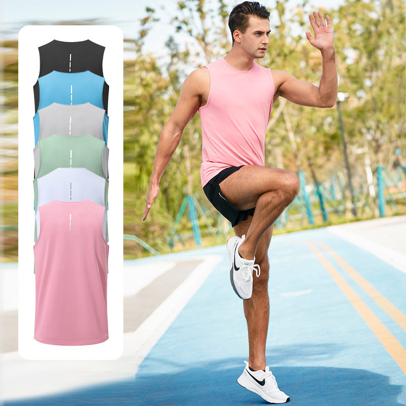 men compression vest tank top篮球运动背心无袖健身训练速干