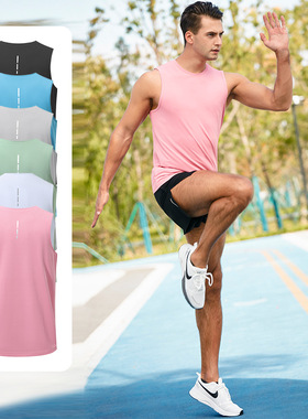men compression vest tank top篮球运动背心无袖健身训练速干