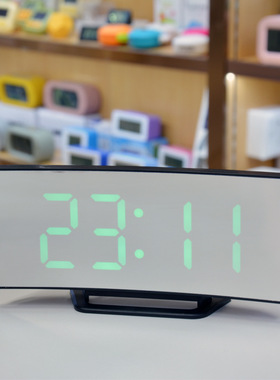 electronic alarm clock noiseless design digital led闹钟large