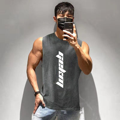 2026 new fitness sports tank tops men gyms workout sleeveles