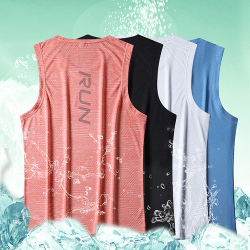 compression tank tops gym workout fitness vest运动背心男美式