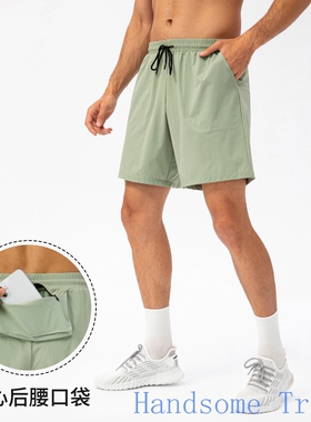 男宽松跑步健身短裤mens compression shorts轻薄透气速干短裤Man