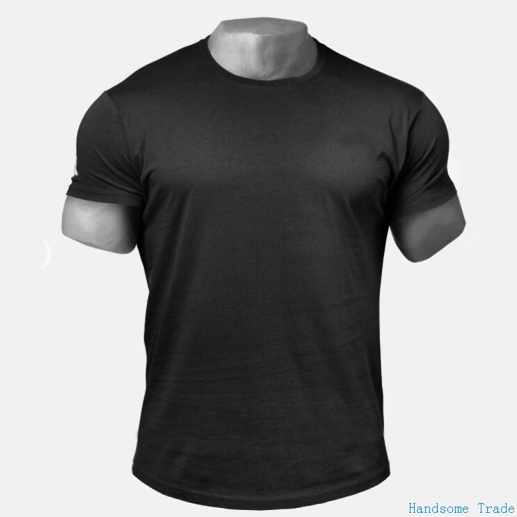 Mens Crossfit tshirts Male Gym T-shirts Man男运动短袖Fitness 男装 T恤 原图主图