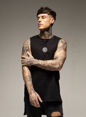 Summer Fitness Sports Tank Top Men's Breathable Loose Fit