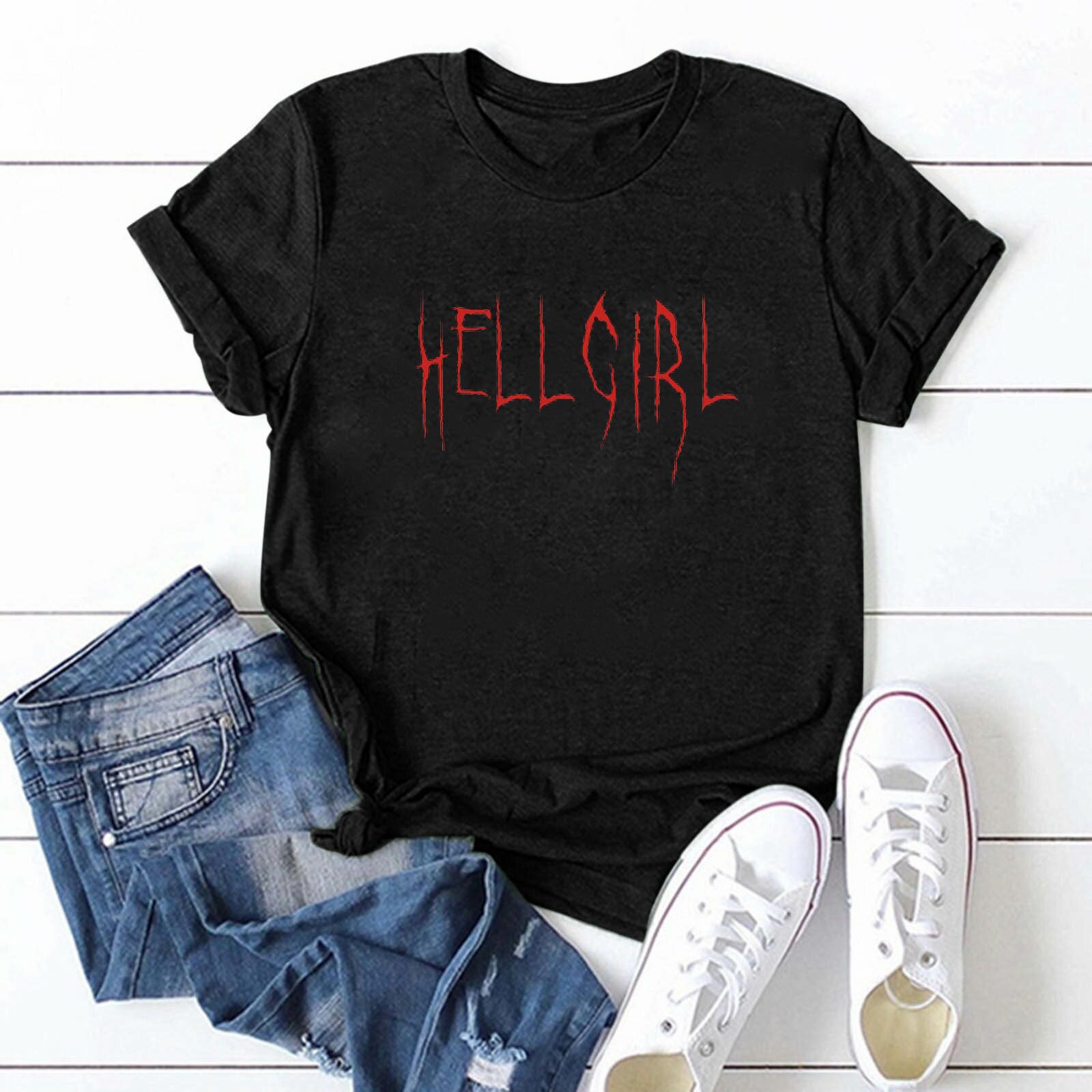unisex tshirt funny t shirt for women top man tee hell girls