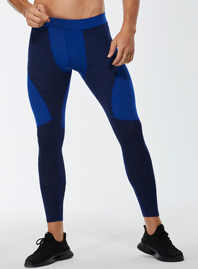 men compression leggings gym tights pantspro男士紧身长裤
