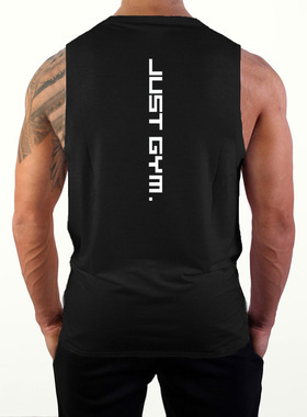 men compression vest tank top新款健身背心男宽松健美无袖t恤