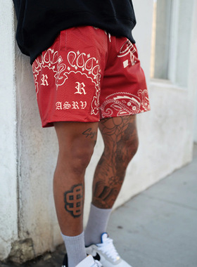 男沙滩短裤Summer Trendy Cashew Men's Gym Sports Beach Shorts