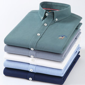 Men Shirts Plus Oxford 6XL Formal Cotton 5XL Dress Shirt男