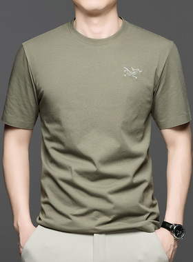 quick dry t-shirt shirt compression tee tops潮牌刺绣男士短袖