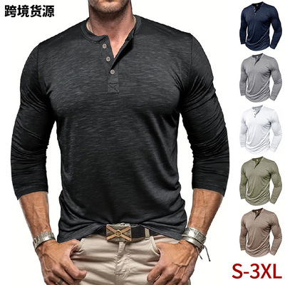 Men Long Sleeve GYM Clothes Hoodie Tshirt春秋季男士t恤美式