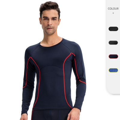 Gym Mens Long Sleeve Shirt Man Crossfit Tshirt TopsPRO男士