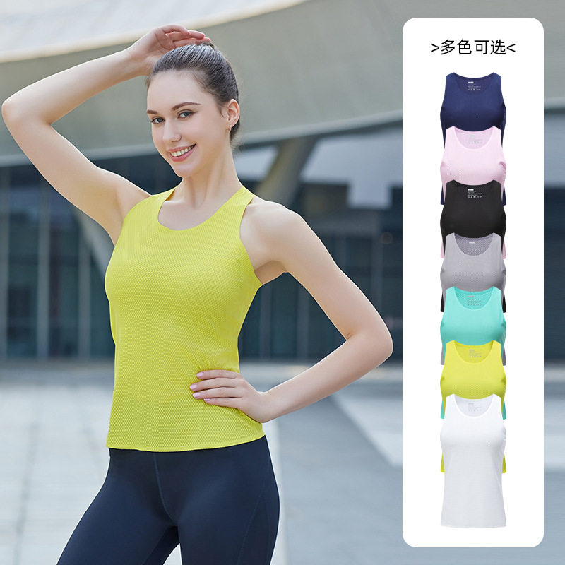 women compression vest tank top 运动背心女外穿修身速干工字背