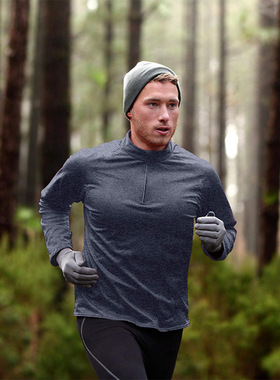 t-shirt quick dry gym shirt tops compression tee秋欧美男长袖