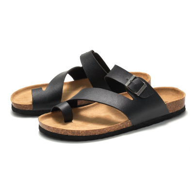 Men Cork Slide Sandals Flipflops Slippers Outdoor男外穿拖鞋