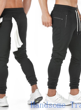 gym men clothes健身春秋新款运动休闲锻炼棉长裤男裤子外贸