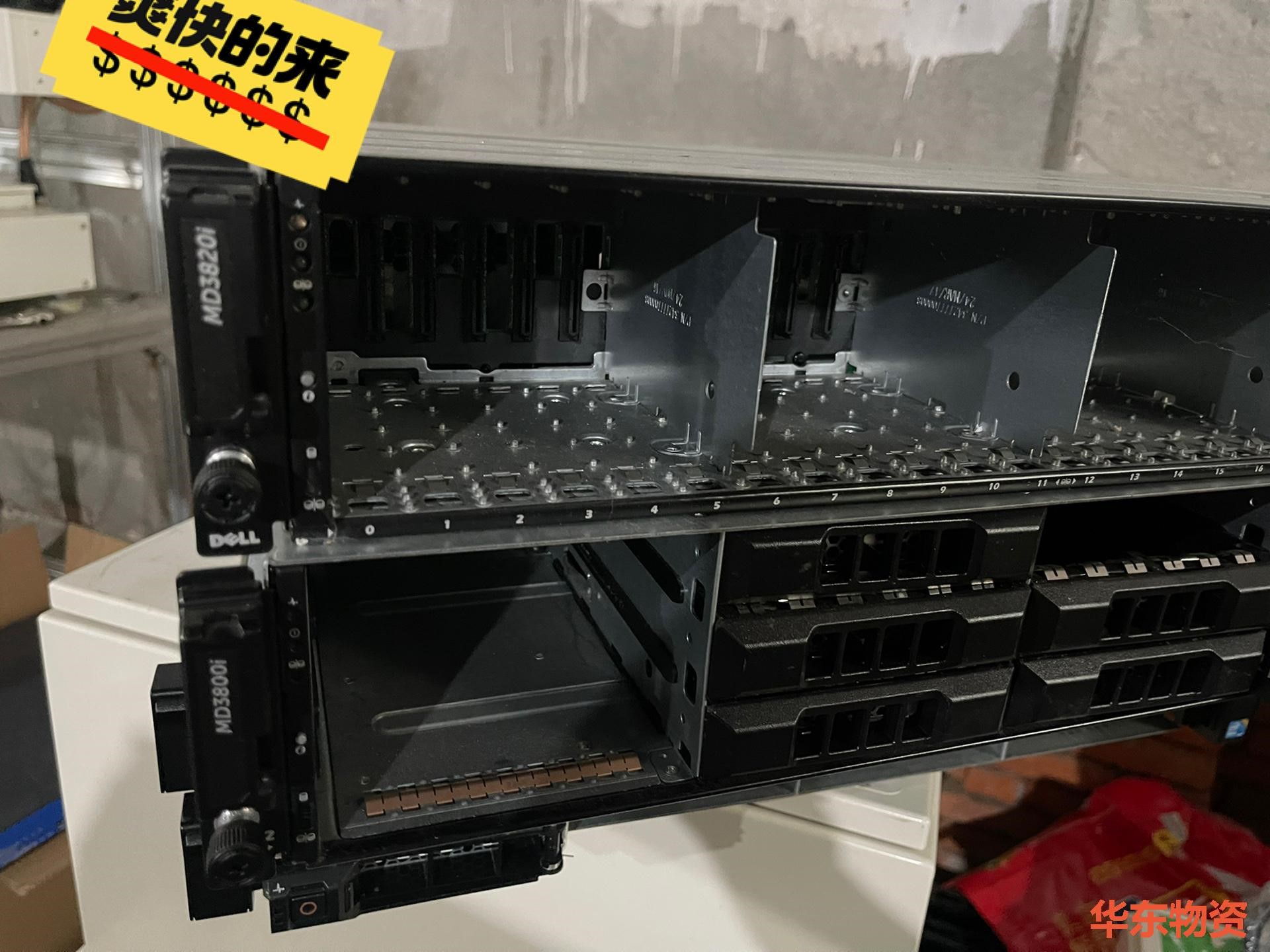 戴尔MD3800i MD3820i存储 网络存储机柜,双电源