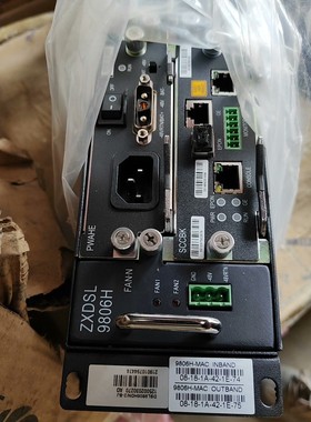 中兴ZXDSL 9806H  整机 配置如图 2块语音板E--议价