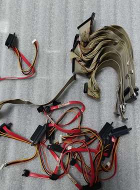 拆机西门子工控机排线硬盘连接线60元一根红色光驱连接线-议价