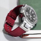 W130L 适配卡西欧GST W300运动尼龙手表带男 S110 S120 S130 B100