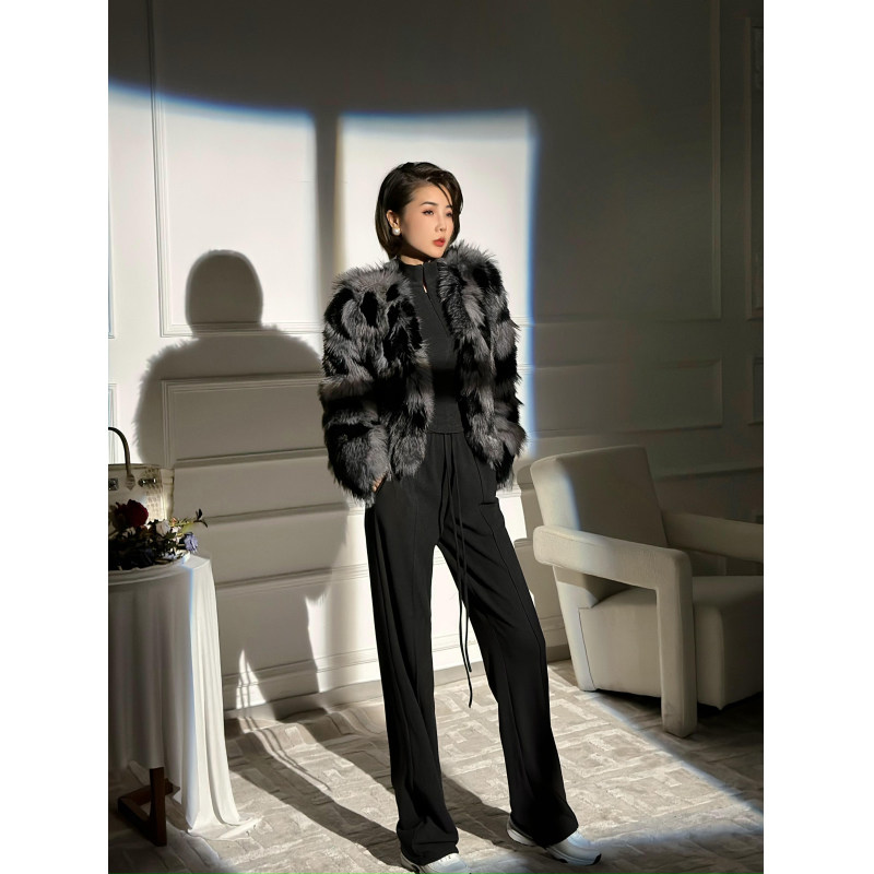 XULU原创轻奢三色环保毛复古气质知性大方百搭时尚保暖V领短外套,女装/女士精品,短外套,淘宝优惠券,粉丝福利购,淘宝优惠卷