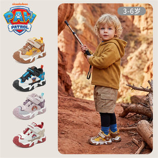 汪汪队男童运动鞋2026年秋冬新款保暖舒适防滑加绒加厚百搭休闲鞋