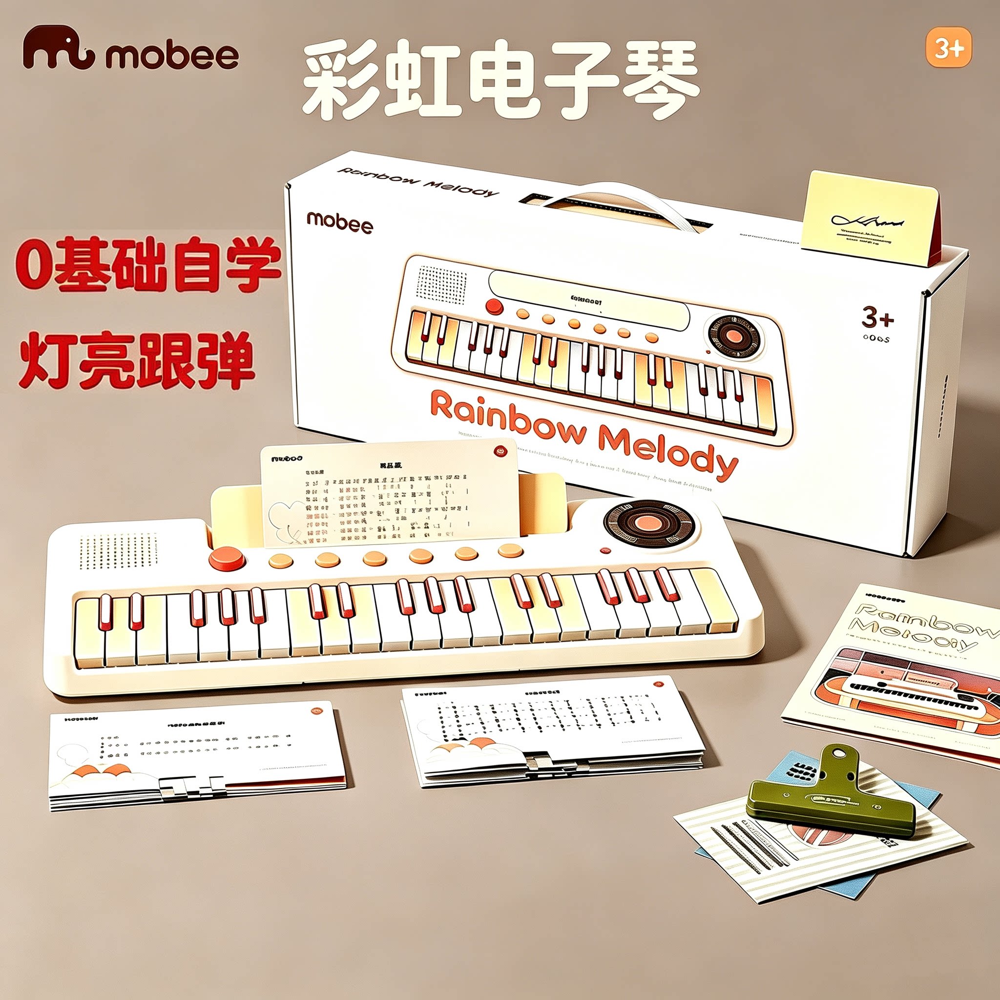 mobeee儿童电子琴0基础入门