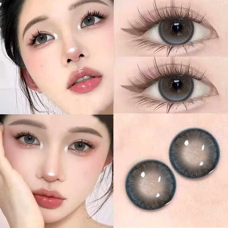 Utour新款美瞳半年抛蓝色日常款大直径水润通透cos隐形眼镜官方