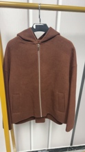 Lp906款奢侈品羊绒拉链连帽短款大衣立绒工艺纤薄剪裁-888